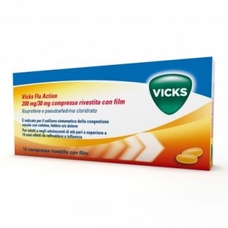 Vicks Flu Action 12 таблеток 200 + 30 мг