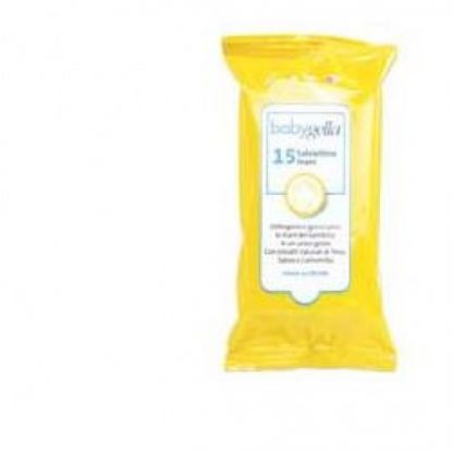 Babygella Hand Sanitizing Cleansing Wipes, 15 шт.