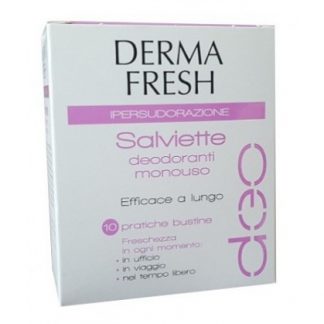 Dermafresh Sweating 10 салфеток-дезодорантов