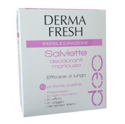 Dermafresh Sweating 10 салфеток-дезодорантов