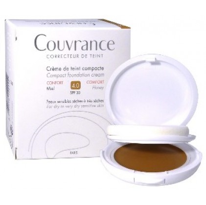 Couvrance Тональный компактный крем Comfort Honey 4 10g Avene