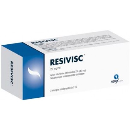 RESIVISC Hyaluronic Acid 3 Шприцы 2 мл
