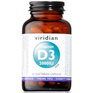 VIRIDIAN Витамин D3 2000 МЕ 60 капсул