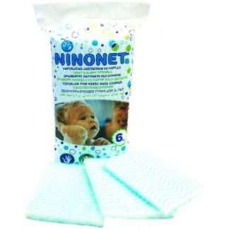 NINONET Губка Sap.Bamb 6шт