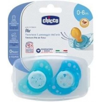 Chicco Succhicco Air Caucciu 'Мальчик 0-6 м 2 шт.