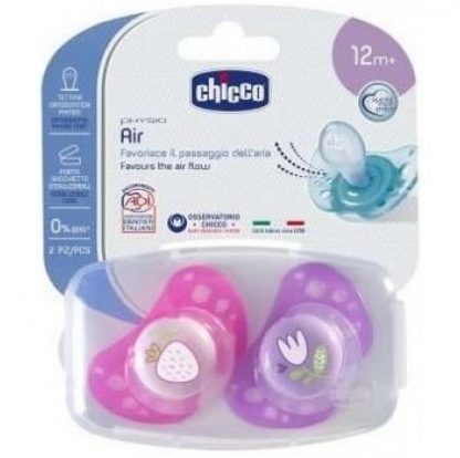 Chicco Succhicco Air Silicone Girl 12 мес. + 2 чел.