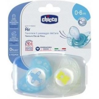 Chicco Succhicco Air Luminous Silicone 0-6м 2 Пецци