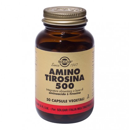 Solgar Amino Tyrosine 500 50 вегетарианских капсул