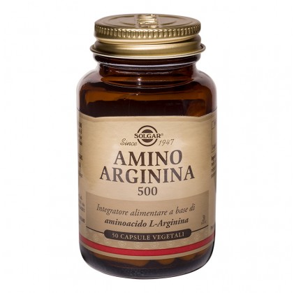 Solgar Amino Arginine 500 50 вегетарианских капсул