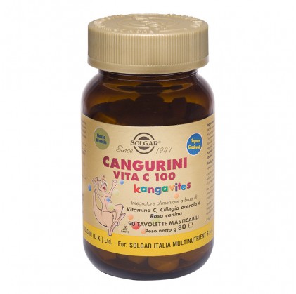 Solgar Cangurini Vitamin C100 жевательные таблетки