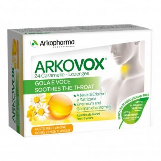 ARKOVOX 24 таблетки с лимоном и медом без сахара