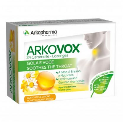 ARKOVOX 24 таблетки с лимоном и медом без сахара