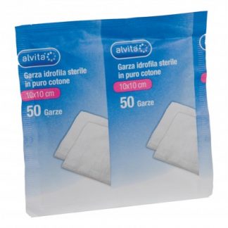 ALVITA GAUZE STER 10X10CM 50PZ