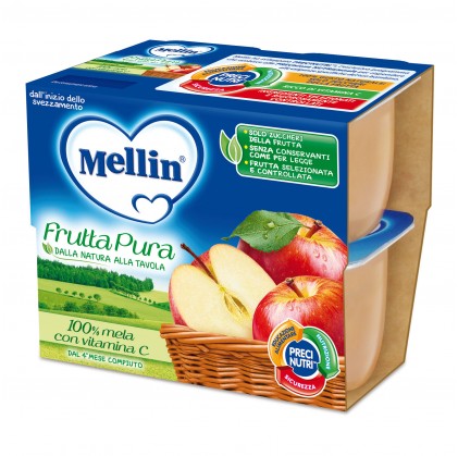 Меллин Фрутта Пура Мела 4x100г