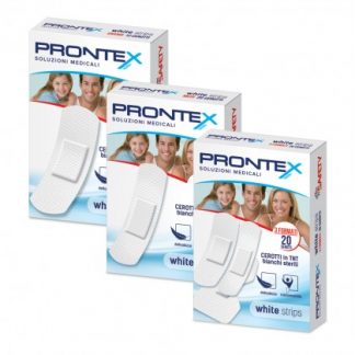PRONTEX белые полосы гр. 12шт