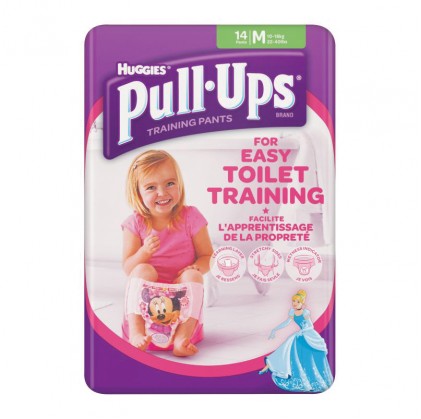 HUGG.P-Ups Girl M 11-18 кг 14 шт.