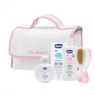 Подарок Chicco Baby Moments с розовой ручкой 5 шт.