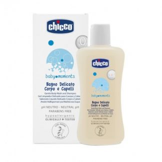 Chicco Baby Moments Ванна для нежных волос для тела 200мл