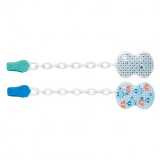Chicco Clip With Blue Chain 0 мес +