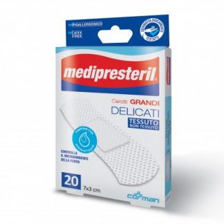 Пластырь Medipresteril 7 X 3 больших деликатесов 20 шт.