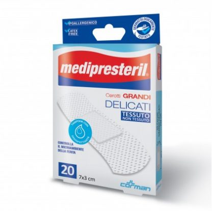 Пластырь Medipresteril 7 X 3 больших деликатесов 20 шт.