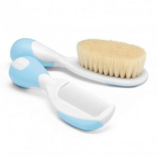Chicco Natural Light Blue Brush + Comb 0 мес +