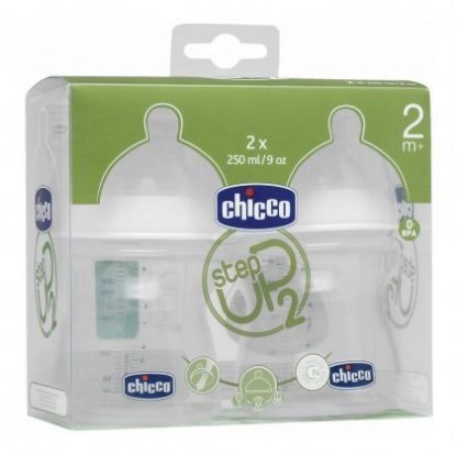 Chicco Biberon StepUp New Medium Flow 250 мл 2 мес. +