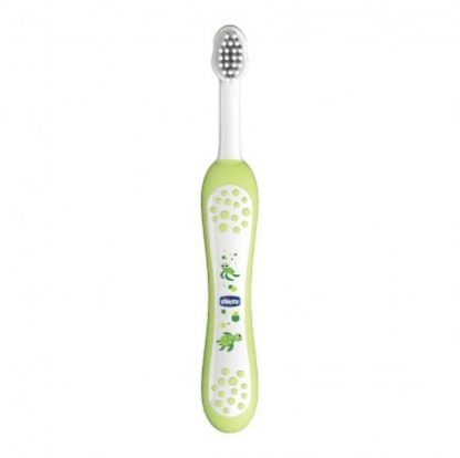 Зубная щетка Chicco Green 6 мес. +