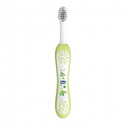 Зубная щетка Chicco Green 6 мес. +