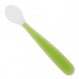 Chicco Spoon Soft Silicone 6 мес. + Green Up