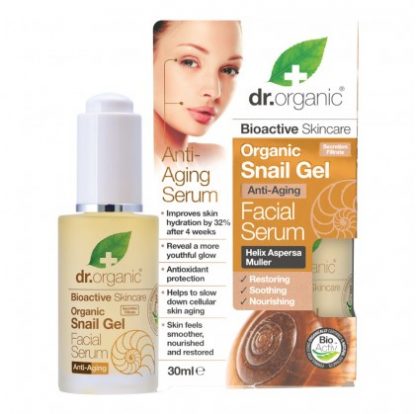Сыворотка для лица Dr Organic Snail Facial Serum