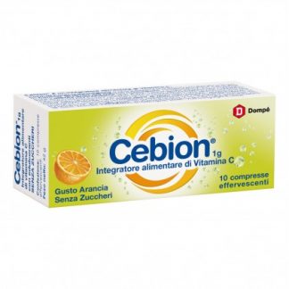 Cebion 10 шипучих апельсиновых таблеток без сахара