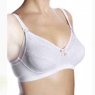 Chicco Mamma Donna Белый хлопковый бюстгальтер для кормления грудью 5D
