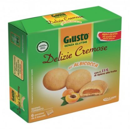 Giusto Gluten Free Creamy Delights Apricot 180гр
