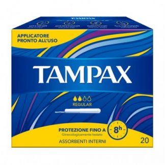Синяя коробка TAMPAX Regular 20шт.