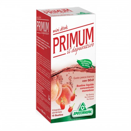 Мини-напиток Primum Depurativo со вкусом белого персика годжи, 15 пакетиков