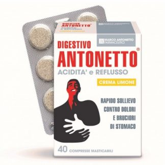 Пищеварительный крем Antonetto Acidity and Reflux Lemon Cream 40 таблеток