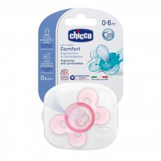 Chicco Succhicco Comfort Silicone для девочек 0-6 мес. + 1 пеццо