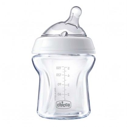 Chicco Bibero NaturalFeeling Glass 0 мес. + 150 мл