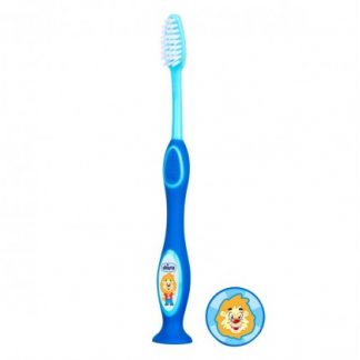 Chicco зубная щетка синяя 3-6 лет