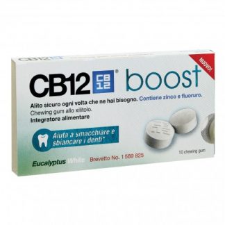 Cb12 Boost Eucal White 10 Жевательная резинка