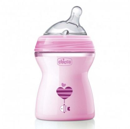 Chicco Biberon Natural Feeling Girl 2 мес. + 250 мл