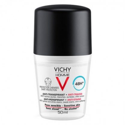 Шариковый дезодорант Vichy Homme Anti Stain Deodorant