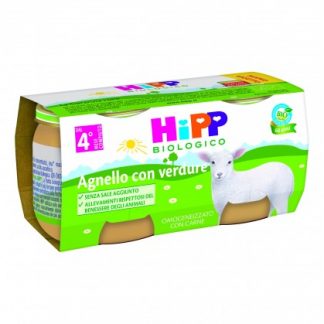 OMO HIPP Organic Lamb + Verd. 2x80