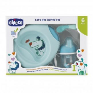 Chicco Light Blue Dinner Set 6 мес. +