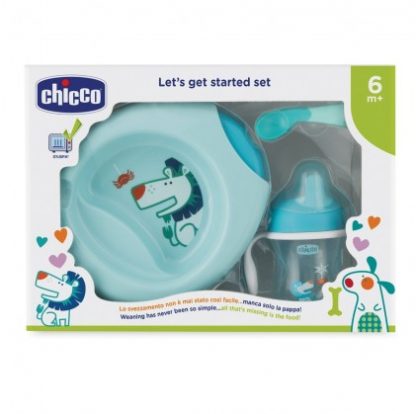 Chicco Blue Dinner Set 12 месяцев +