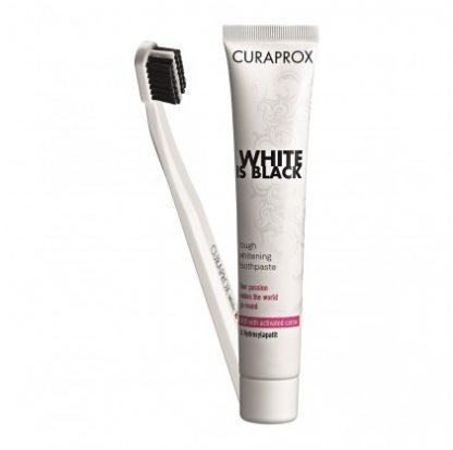 Набор CURAPROX White Is Black