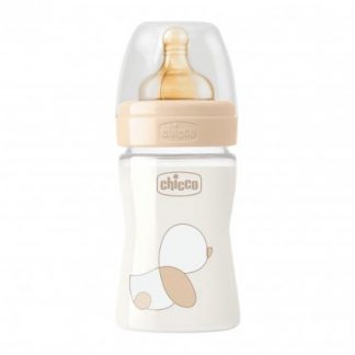 Chicco Bibero Original Glass Rubber 1 отверстие Unisex 150 мл
