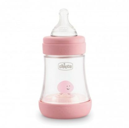 Chicco бутылочка Perfect 5 силиконовая для девочек 1 отверстие 150 мл