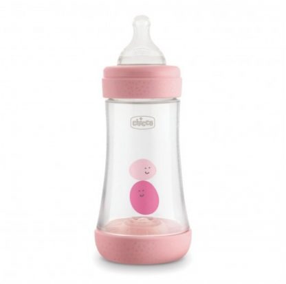 Chicco бутылочка Perfect 5 2 Holes Silicone Girl 240мл